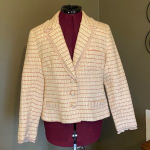 Laundry by Shelli Siegel Light Pink Tweed Blazer (Size 12)